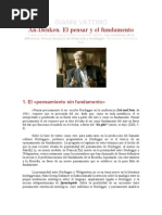 GIANNI VATTIMO-Pensar y Fundamento