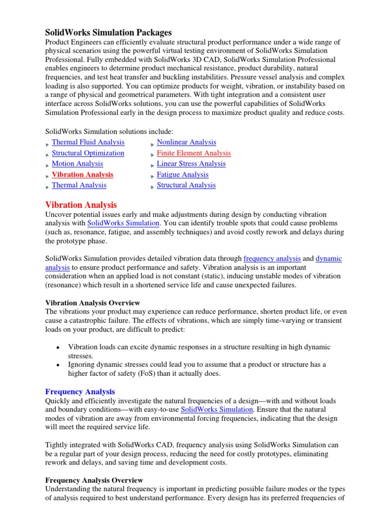 SOLIDWORKS FATIGUE SIMULATION TUTORIAL PDF intelligence overview