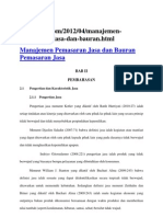 Manajemen Pemasaran Jasa Dan Bauran Pemasaran Jasa