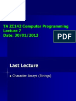 TA ZC142 Computer Programming Date: 30/01/2013