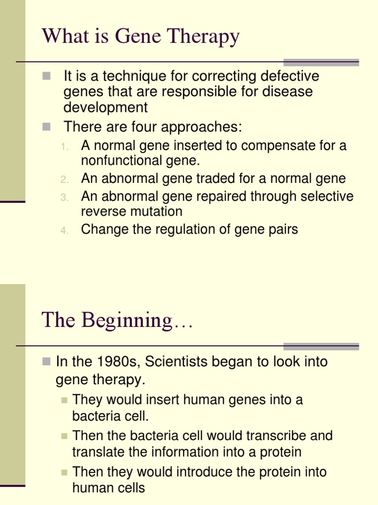 Understanding Gene Therapy Techniques | PDF | Gene Therapy | Viral Vector
