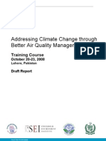 Addressing Climate Change through Better Air Quality Management- Tranining Course Pakistan.doc