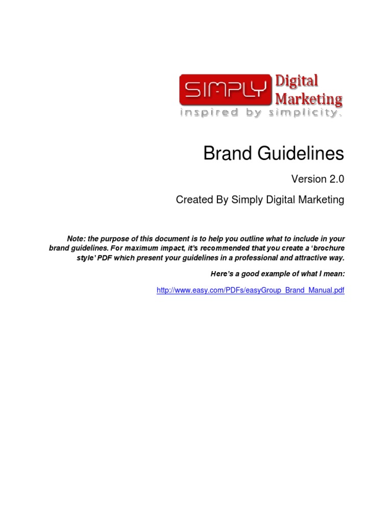 Brand Guidelines Template v2 - 5137b66d0a2f0 | PDF | Arial | Brand