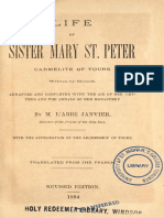 M. L'Abbe Janvier, Director of The Priests of The Holy Face - Life of Sr. Mary of St. Peter, Carmelite of Tours - Autobiography of - The Golden Arrow