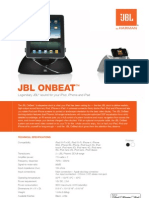 Specification Sheet - JBL OnBeat (English)