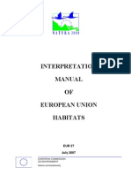  Manual of European Union Habitat 2007