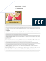 Breast Cancer Medical Surgical Nursing