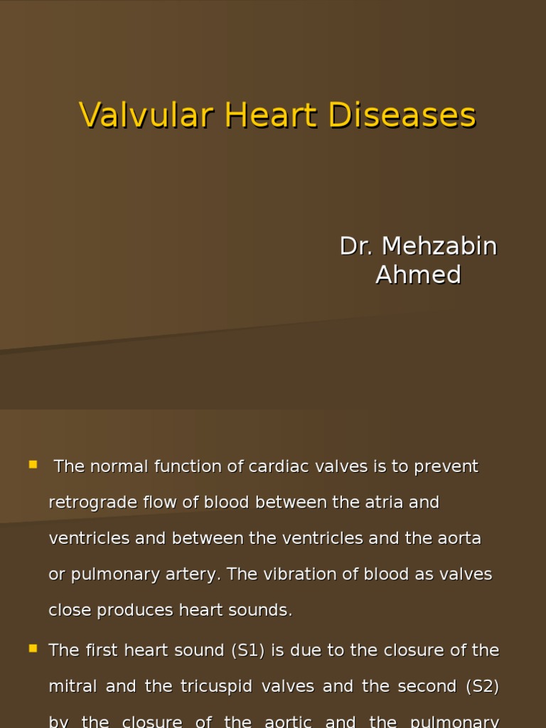 Overview of Valvular Heart Diseases | PDF | Heart Valve | Heart