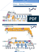 Mappa Terminal 1 Arrivi e Partenze Aeroporto Fiumicino