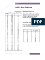 Wire Size Specifications