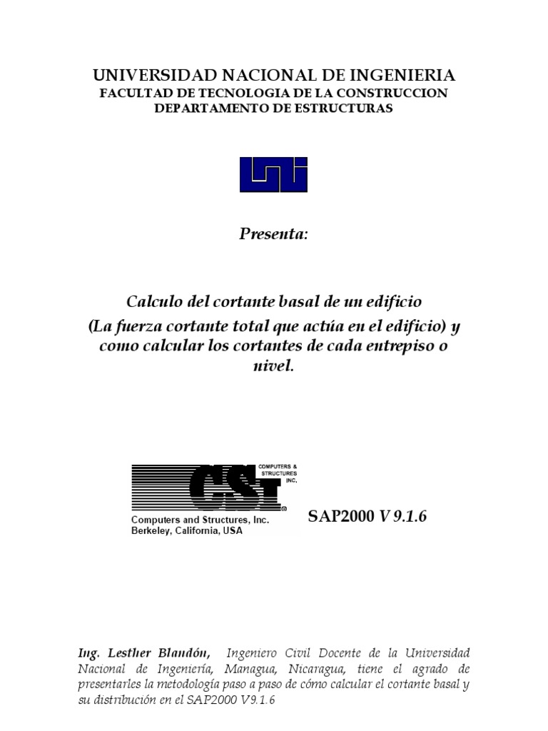 Manual SAP 2000 | PDF | Métodos y materiales de enseñanza | Informática