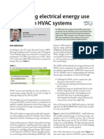 Assessing Electrical Energy Use in HVAC Systems: Articles