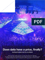 Does data have a price, finally?