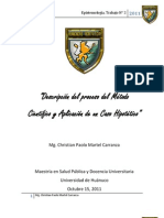 Descripcion Del Proceso Del Metodo Cientifico y Aplicacion Caso Hipotetico