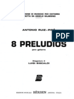 Antonio Ruiz Pipo 8 Preludios Biscaldi
