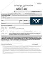 Donor Contribution Form