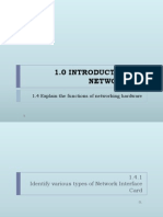 1.4 Explain The Functions of Networking Hardware - Student