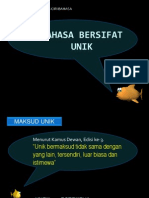 Ciri Bahasa Unik