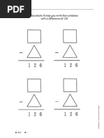 Use Blocks To Help You Write Four Problems With A Difference of 126