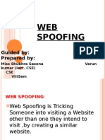 WEB Spoofing: Guided By: Prepared by