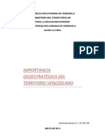 Importancia geoestratégica Venezuela