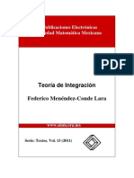 Teoría de Integración. Menéndez Conde - Lara