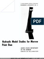 Hydraulic Model Studies For Morrow Point: States Department of The Interior