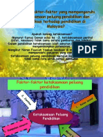 Apakah Faktor-Faktor Yang Mempengaruhi Ketaksamaan Peluang Pendidikan3106