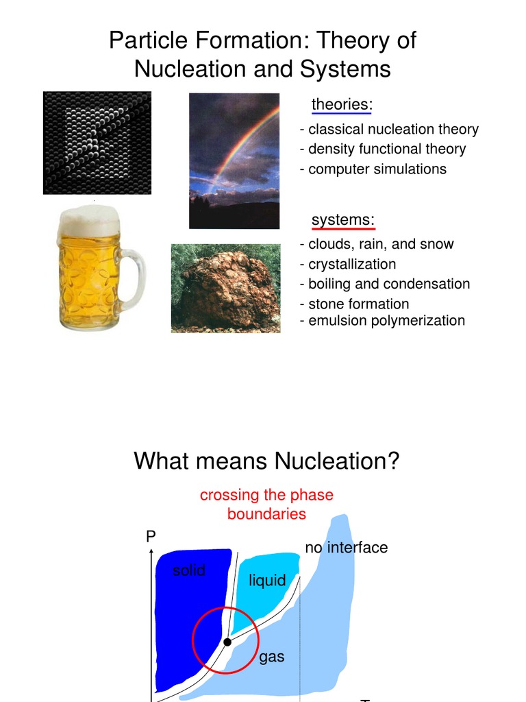 Classical Nucleation Theory Explained | PDF | Nucleation | Phase (Matter)