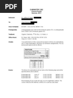 Chemistry 262: Course Packet Summer, 2011