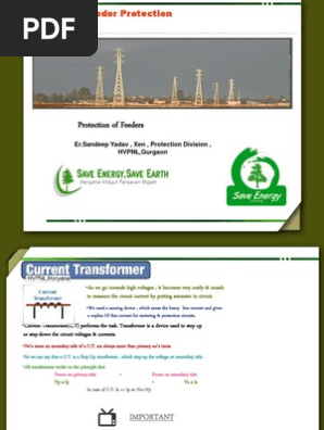 Feeder Protection Notes Transformer Power Engineering