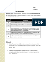 Escala MRC modificada para disnea en 5 grados