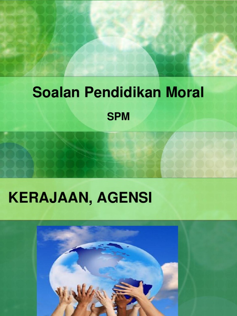 Soalan Pendidikan Moral