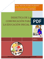 Didactica de La Comunicacion para La Educacion Inicial I