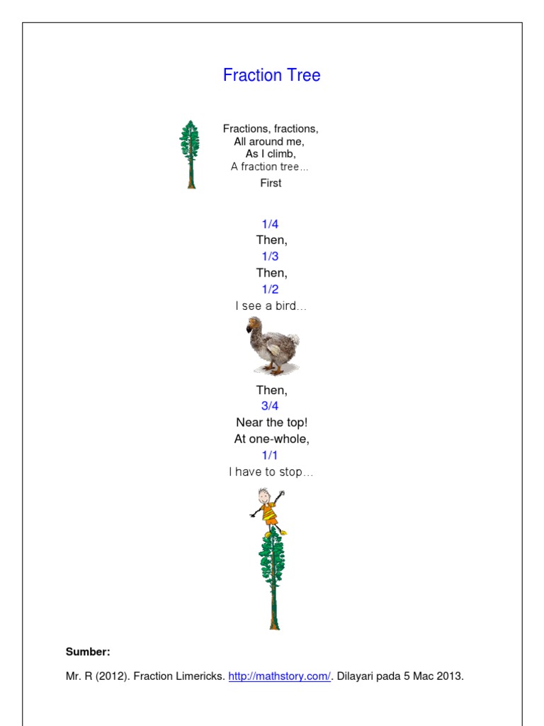 Exploring Fractions with a Tree Poem | PDF
