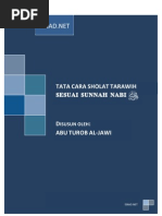 Download Tata Cara Sholat Tarawih Sesuai Sunnah Nabi by ISNADNet SN153528640 doc pdf
