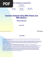 MSC - Software Corporation: Dynamic Analysis Using MSC - Patran and MSC - Nastran