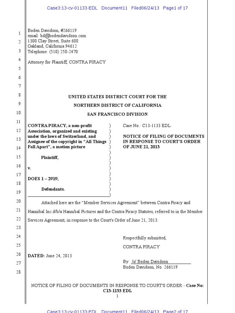 Contra Agreement | Download Free PDF | Copyright Infringement | United ...