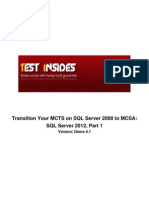 70-457 Transition Your MCTS On SQL Server 2008 To MCSA: SQL Server 2012, Part 1