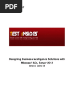 70-467 Designing Business Intelligence Solutions With Microsoft SQL Server 2012