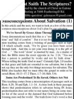 2010.06.02 - Misconceptions About Salvation - Part 1