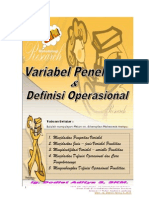 Variable Penelitian Dan Definisi Operasional Variable