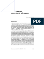 El Alcance Del Concepto Del Ser Humano - Argumedo