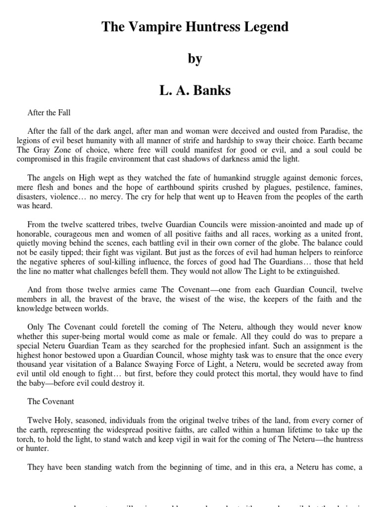 The Vampire Huntress: Guardians of Light | PDF | Demons | Vampires