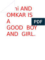 Lichi AND Omkar Is A Good Boy and Girl