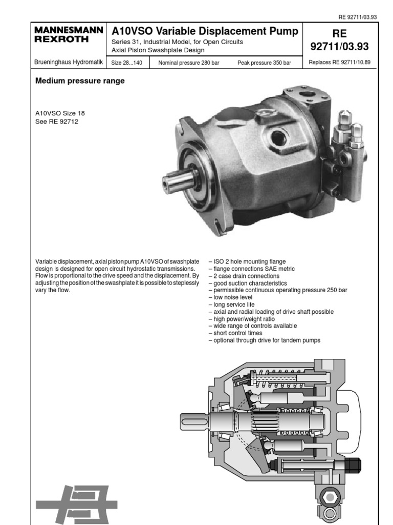 Bomba Rexroth PDF PDF Pump Valve