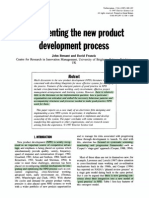 Implementing the New Product Development Process