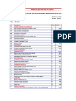 Persupuesto Arquitectura JPV