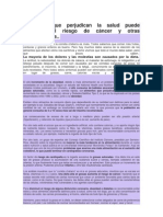 ALIMENTOS Q DAÑAN LA SALUD