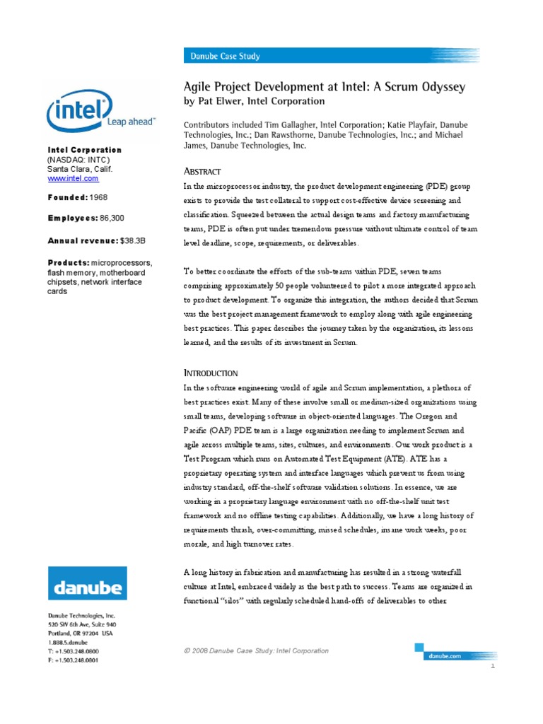 Intel Case Study | PDF